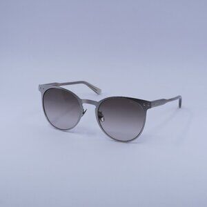 Bottega Veneta BV0225S 002 Sunglasses Silver Square Frame, Brown Gradient Lenses